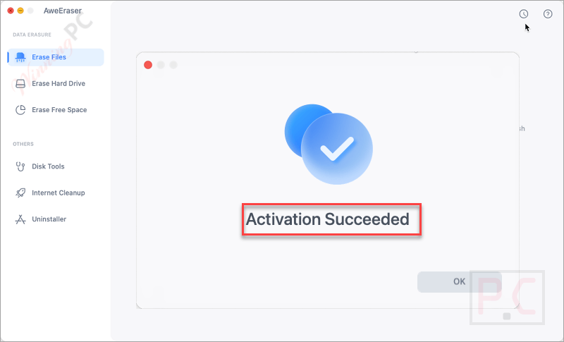 Magoshare Aweeraser For Mac Activation Succeeded Magoshare Aweeraser For Mac Activation Succeeded