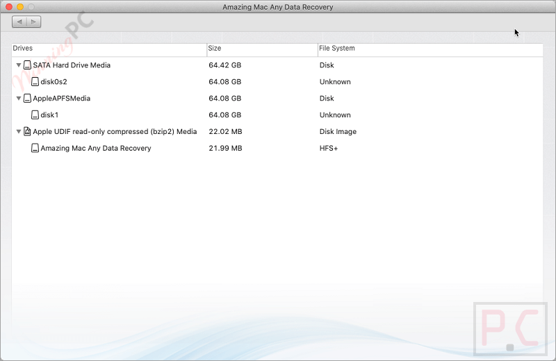 Amazing Mac Any Data Recovery Select Drive Amazing Mac Any Data Recovery Select Drive