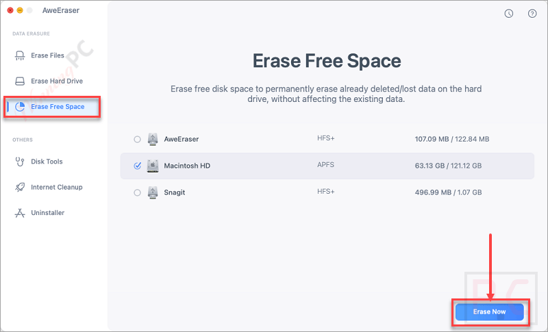 Erase Free Space Magoshare Aweeraser For Mac Erase Free Space Magoshare Aweeraser For Mac