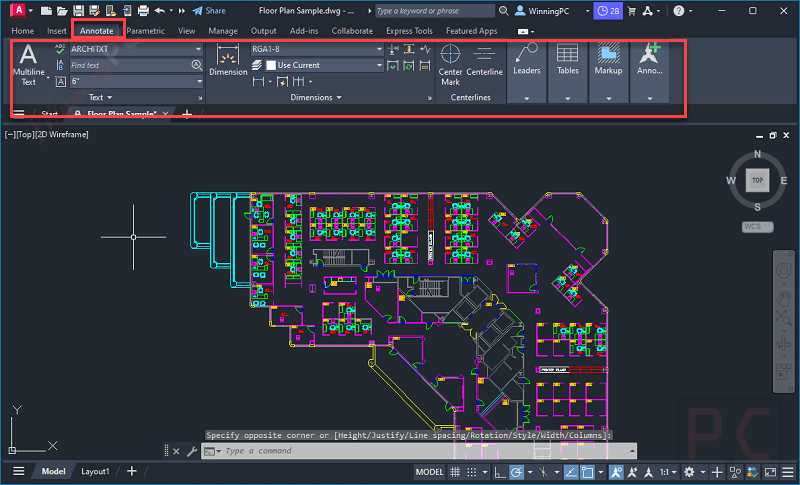 Annotations Autodesk Autocad