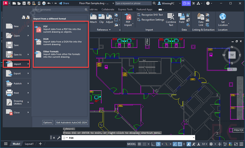 Import Autodesk Autocad