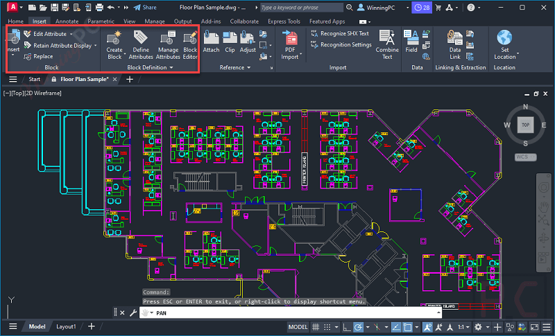 Insert Block Autodesk Autocad