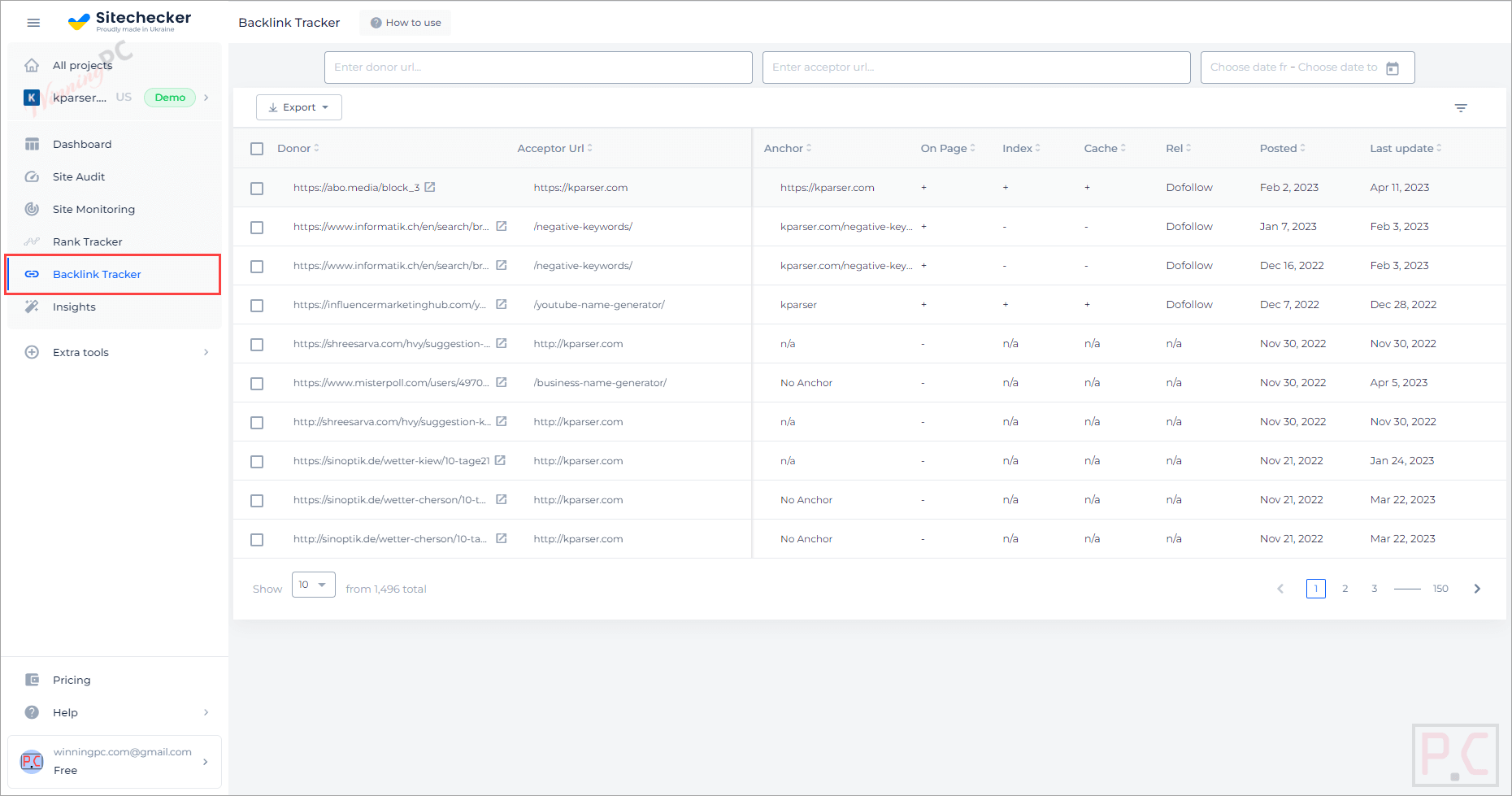 Sitechecker Backlink Tracker Sitechecker Backlink Tracker