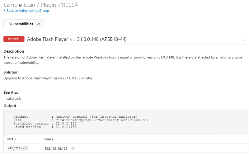Tenable Nessus Plugin Details Tenable Nessus Plugin Details