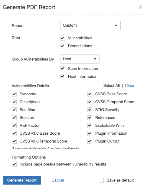 Tenable Nessus Report Tenable Nessus Report