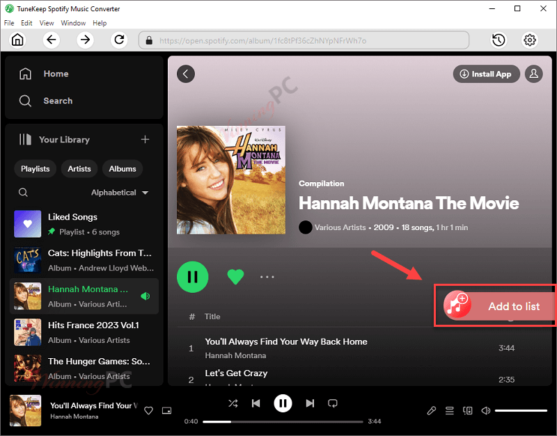 Tunekeep Spotify Music Converter Play Music