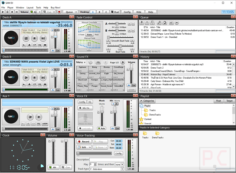 Configuration Spacial Sam Dj​
