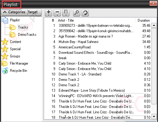 Playlists Spacial Sam Dj​