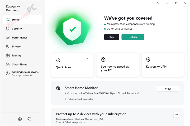 Kaspersky Premium Main Screenshot Kaspersky Premium Screenshot 2023