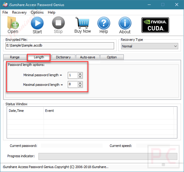 Length Isunshare Access Password Genius