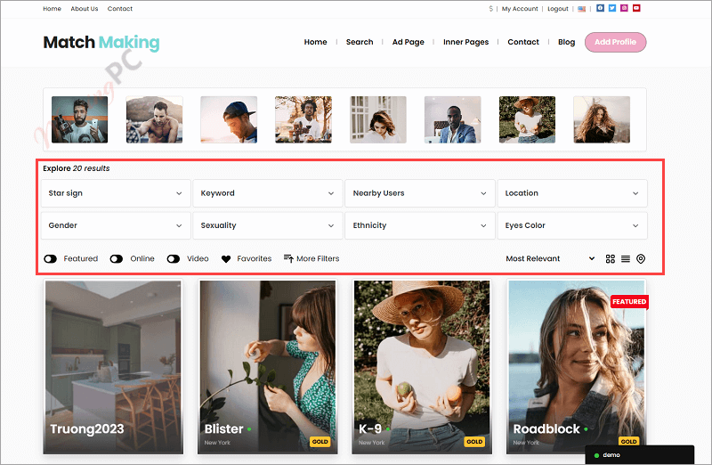 Premiumpress Dating Theme Searching Premiumpress Dating Theme Searching