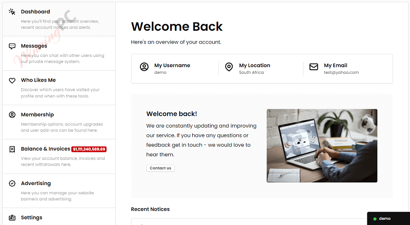 Premiumpress Dating Theme User Dashboard Premiumpress Dating Theme User Dashboard