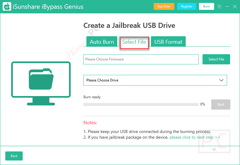Select File Isunshare Ibypass Genius