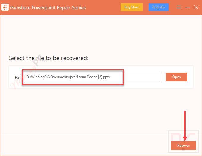Select File Isunshare Powerpoint Repair Genius Select File Isunshare Powerpoint Repair Genius