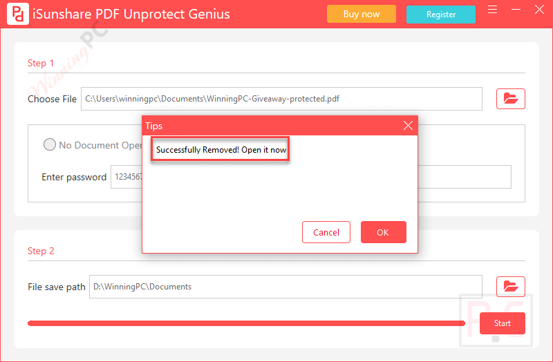 Successfully Removed Isunshare Pdf Unprotect Genius