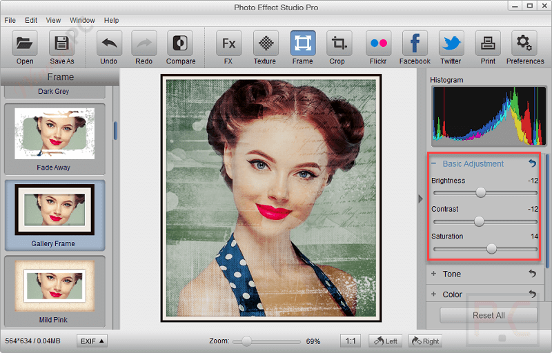 Basic Adjustment Photo Effect Studio Pro Basic Adjustment Photo Effect Studio Pro