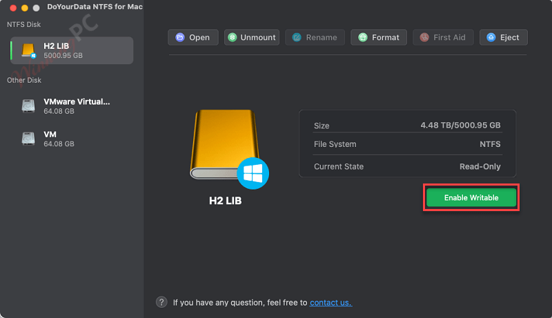 Doyourdata Ntfs For Mac Screenshot