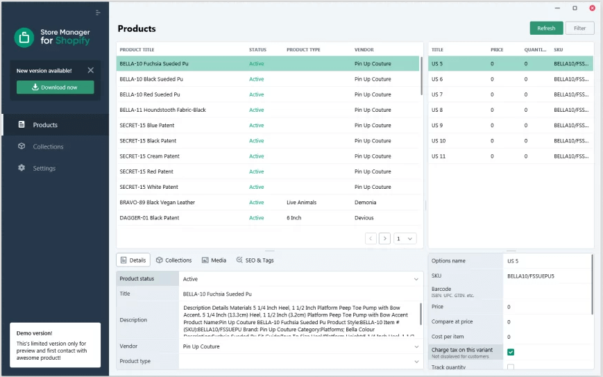 Emagicone Store Manager For Shopify Screenshot Store Manager For Shopify Screenshot