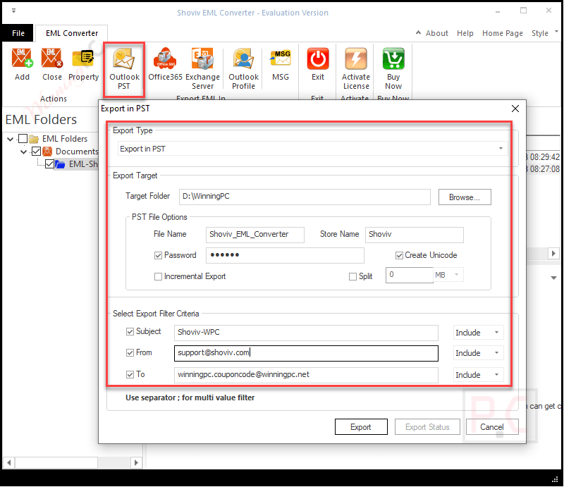 Export Pst Shoviv Eml To Pst Converter Export Pst Shoviv Eml To Pst Converter