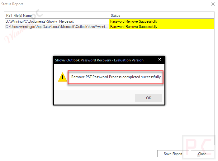 Remove Successfully Shoviv Outlook Password Recovery Remove Successfully Shoviv Outlook Password Recovery