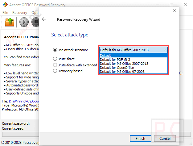 Attack Senario Accent Office Password Recovery Attack Senario Accent Office Password Recovery