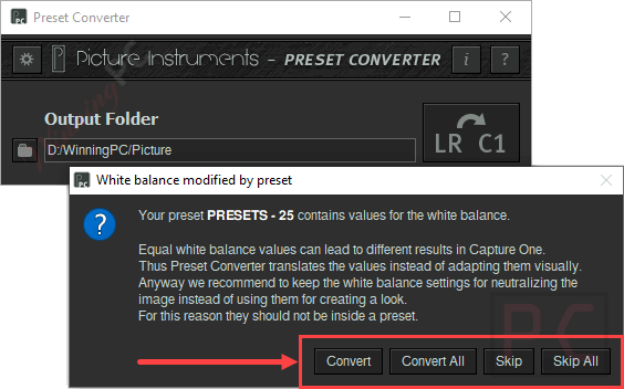 Batch Convert Preset Converter Batch Convert Preset Converter