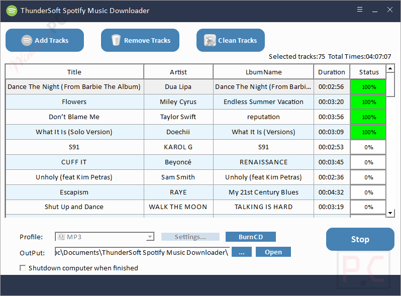 Batch Thundersoft Spotify Music Downloader Batch Thundersoft Spotify Music Downloader