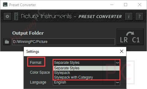 Format Preset Converter Format Preset Converter