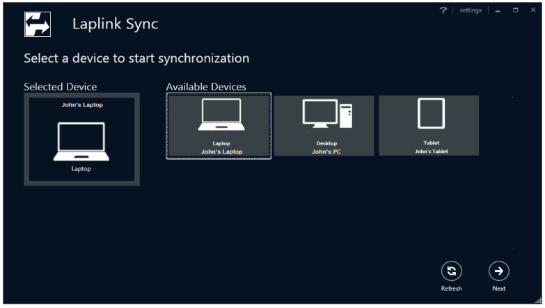 Laplink Sync Screenshot Laplink Sync Screenshot