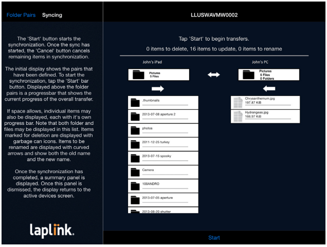 Laplink Sync Transfer Laplink Sync Transfer