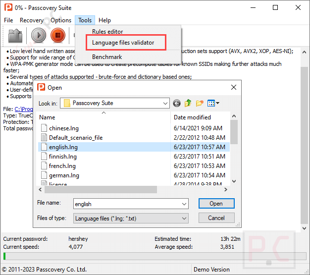 Passcovery Suite Languages Files Passcovery Suite Languages Files