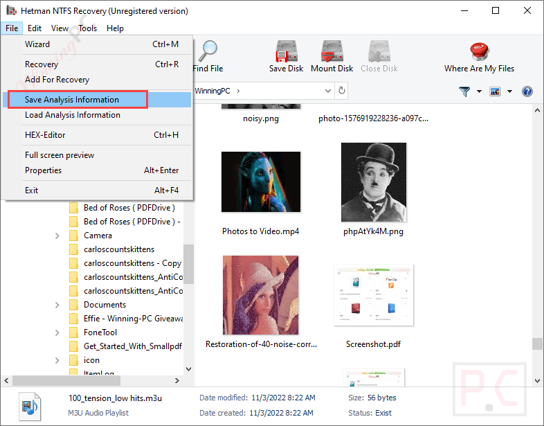 Save Analysis Hetman Ntfs Recovery Save Analysis Hetman Ntfs Recovery
