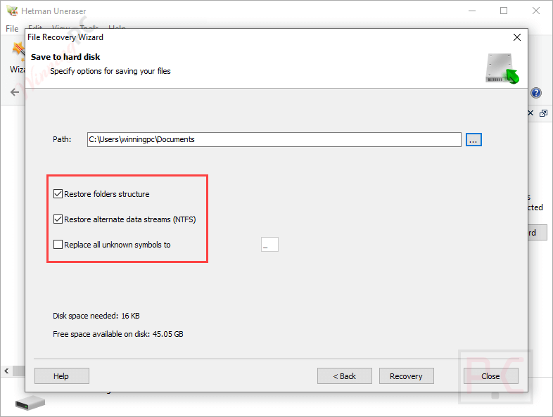 Save To Hard Disk Hetman Uneraser Save To Hard Disk Hetman Uneraser