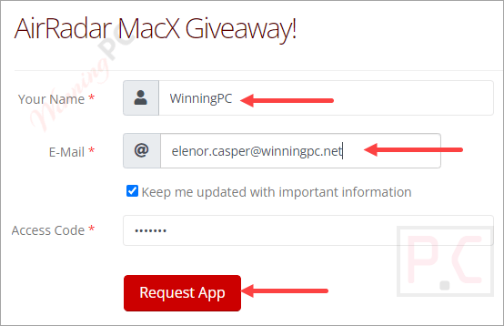 Airradar Giveaway Page Airradar Giveaway Page