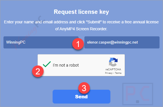 Anymp4 Screen Recorder Giveaway Page