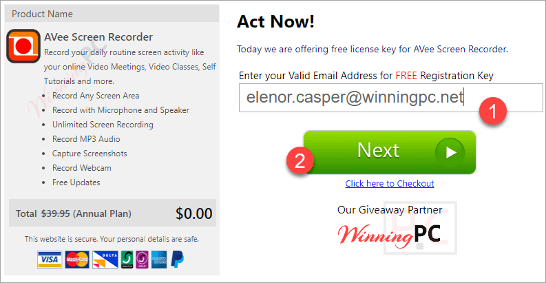Avee Screen Recorder Giveaway Page Avee Screen Recorder Giveaway Page