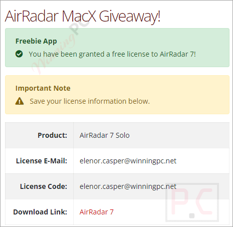 Get Airradar License Get Airradar License