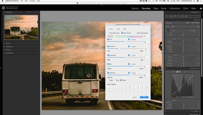Lightroom Plugin Creative Looks Screenshot Lightroom Plugin – Creative Looks Screenshot