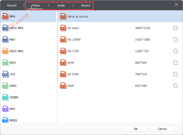 Wise Video Converter Pro Output Profiles Wise Video Converter Pro Output Profiles