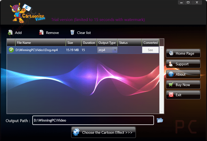 Add File Video Cartoonizer Desktop Software Add File Video Cartoonizer Desktop Software