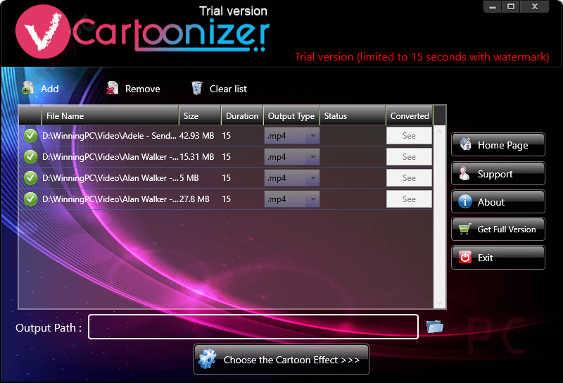 Add Files Vcartoonizer Add Files Vcartoonizer