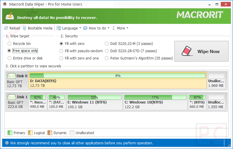 Macrorit Data Wiper Pro Main Screenshot Giveaway