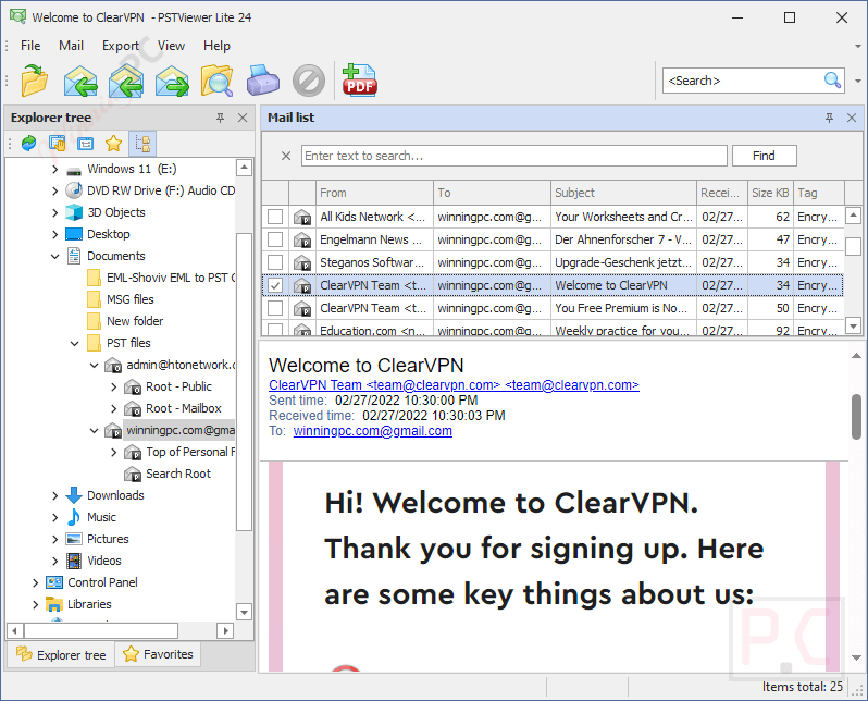 Pst Viewer Lite Mail List Pst Viewer Lite Mail List