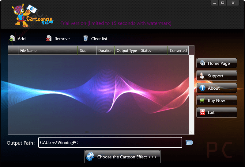 Video Cartoonizer Desktop Software Main Screenshot Video Cartoonizer Desktop Software Main Screenshot