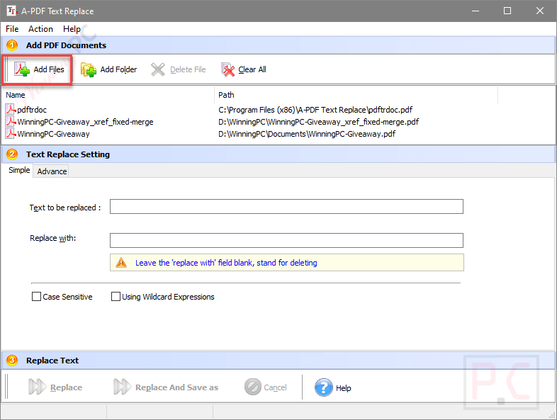 Add Files A Pdf Text Replace Add Files A-Pdf Text Replace
