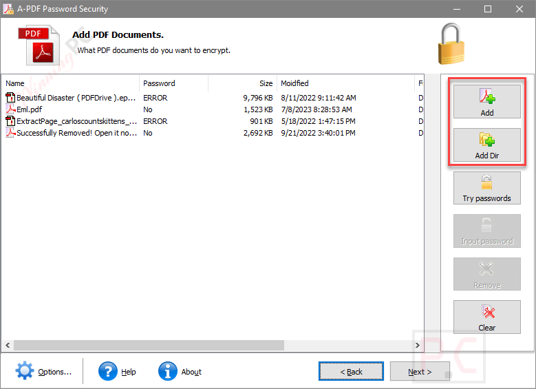 Add Pdf Documents A Pdf Password Security