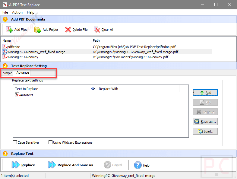 Advance Setting A Pdf Text Replace Advance Setting A Pdf Text Replace