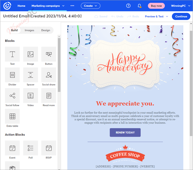 Constant Contact Create Campaign Constant Contact Create Campaign