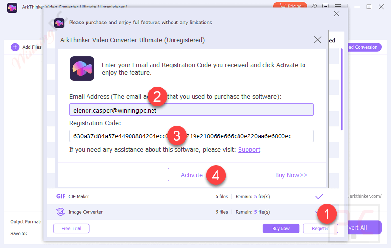 Activate Arkthinker Video Converter Ultimate Activate Arkthinker Video Converter Ultimate