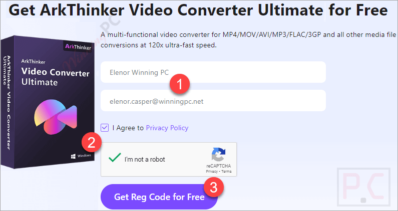 Arkthinker Video Converter Ultimate Giveaway Page Arkthinker Video Converter Ultimate Giveaway Page